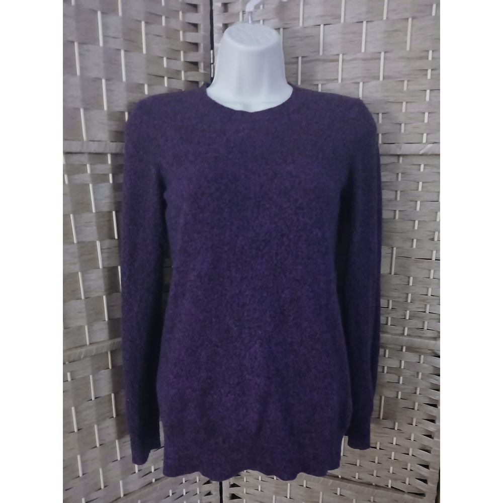 Apt 9 Women's 100% Cashmere Marbled Purple  Sweater Sz XS